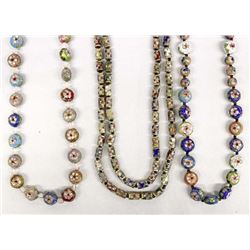 3 Cloisonne' Bead Necklaces