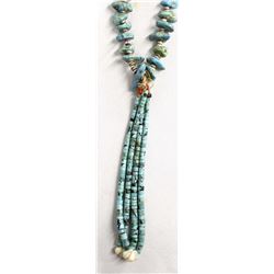 Native American Navajo Turquoise Nugget Necklace