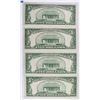 Image 2 : (4) 1950-C $5.00 FEDERAL RESERVE NOTES