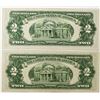 Image 2 : 2 PCS 1928-G $2.00 LEGAL TENDERS