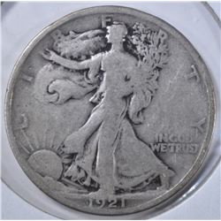 1921 WALKING LIBERTY HALF DOLLAR  VG