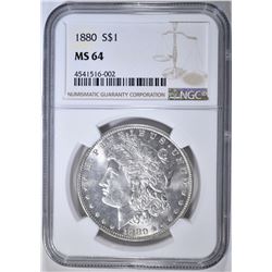 1880 MORGAN DOLLAR  NGC MS-64