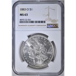 1883-O MORGAN DOLLAR  NGC MS-63