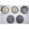 Image 2 : 5 CIRCULATED MORGAN DOLLARS