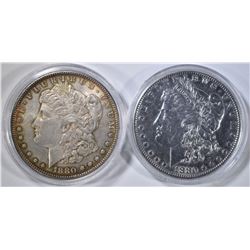 2 1880-O MORGAN DOLLARS   AU/BU