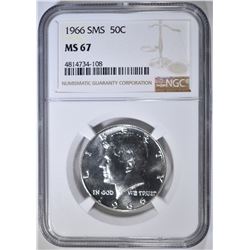 1966 SMS KENNEDY HALF DOLLAR  NGC MS-67
