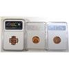 Image 2 : LOT OF 3 LINCOLN CENTS:
