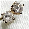 Image 1 : 14K Yellow Gold Diamond(0.2ct) Color F-G, Clarity I-1 To I-2 Earrings, Made in Canada, Appraised Ret
