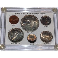 Royal Canada Mint Cased 1967 proof Centennial Silver Coin Set