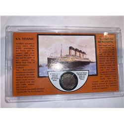 Cased Commemorative Titanic 1912 USA V one cent Silver coin