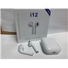 Image 1 : NEW i12 wireless auto pairing PODS with charging case. touch control blue tooth headphones
