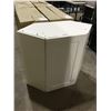 Image 1 : Ebsu San Diego 1-Door Corner Kitchen Cabinet - White