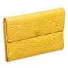 Image 2 : Louis Vuitton Yellow Epi Leather Compact Porte Tresor International Wallet