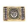 Image 2 : 0.28 ctw Diamond Ring with Inset Coin - 18KT Yellow Gold