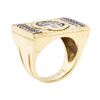 Image 4 : 0.28 ctw Diamond Ring with Inset Coin - 18KT Yellow Gold