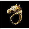 Image 4 : 18KT Yellow Gold Zebra Ring