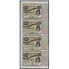 Image 1 : Uncut Sheet of (4) State of Louisiana Baby Bond Obsolete Notes