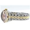 Image 6 : Rolex Ladies 2 Tone 14K Pink MOP Emerald & Ruby Datejust Wriswatch