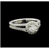 Image 1 : 1.08 ctw Diamond Ring - 14KT White Gold