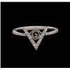 Image 2 : 0.20 ctw Diamond Ring - 14KT White Gold