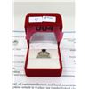 Image 2 : 14KT White Gold Sapphire & Diamond Ring