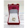 Image 2 : 10 KT White & Yellow Gold Diamond Heart Pendant
