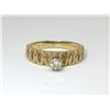 Image 1 : 14 KT Yellow Gold Diamond Solitaire Ring