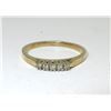 Image 1 : 10 KT Yellow Gold Diamond Band Ring - 2.6 Grams