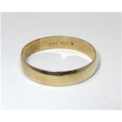 10 KT Yellow Gold Band Ring - 2.7 Grams