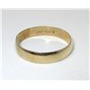 Image 1 : 10 KT Yellow Gold Band Ring - 2.7 Grams