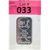 Image 1 : 1 Oz. Silver Town Miner/Mule .999 Fine Silver Bar