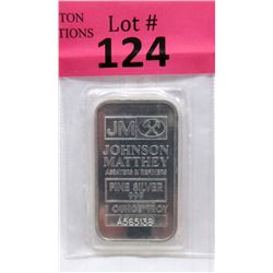 1 Oz. Johnson Matthey .999 Fine Silver Bar