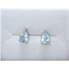 Image 1 : New Sterling Silver Baby Blue Topaz Stud Earrings