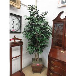 7 Foot Tall Imitation Tree in Metal Planter