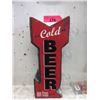 Image 1 : New Illuminated "Cold Beer" Metal Sign