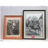 Image 1 : Framed Cariboo Print & 1983 Train Print