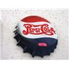 Image 1 : 18" Embossed Metal "Pepsi-Cola" Bottle Cap Sign