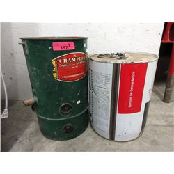 Vintage Champion Duster & Engine Shampoo Pail