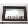 Image 1 : Large Wood Framed Mirror - 46" x 30"