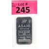 Image 1 : 1 Oz Asahi Refining .999 Silver Bar