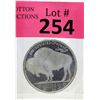 Image 1 : 1 Oz Buffalo/ First Nations .999 Silver Art Round