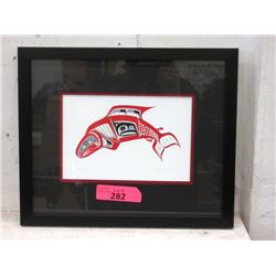 Richard Shorty Framed Print - Salmon