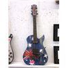 Image 1 : Multi-Media Folk Art "British Flag" Guitar