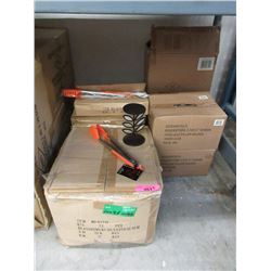 5 Cases of Pillar Candle Holders & Kitchen Tongs