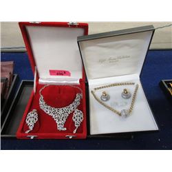 2 Vintage Necklace and Earring Sets