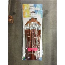 6 New Flat Morrison 13 Piece  Artist Brush Sets