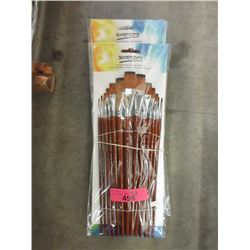 6 New Flat Morrison 13 Piece  Artist Brush Sets