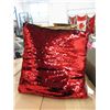 Image 1 : 6 New Colour Shifting Shimmer Pillows - Red/Black