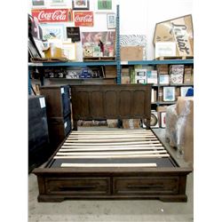 New King Size Complete Wood Bed Frame