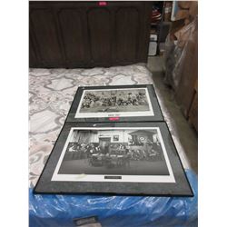 2 Framed Canucks Prints - On Trial & Road Trip